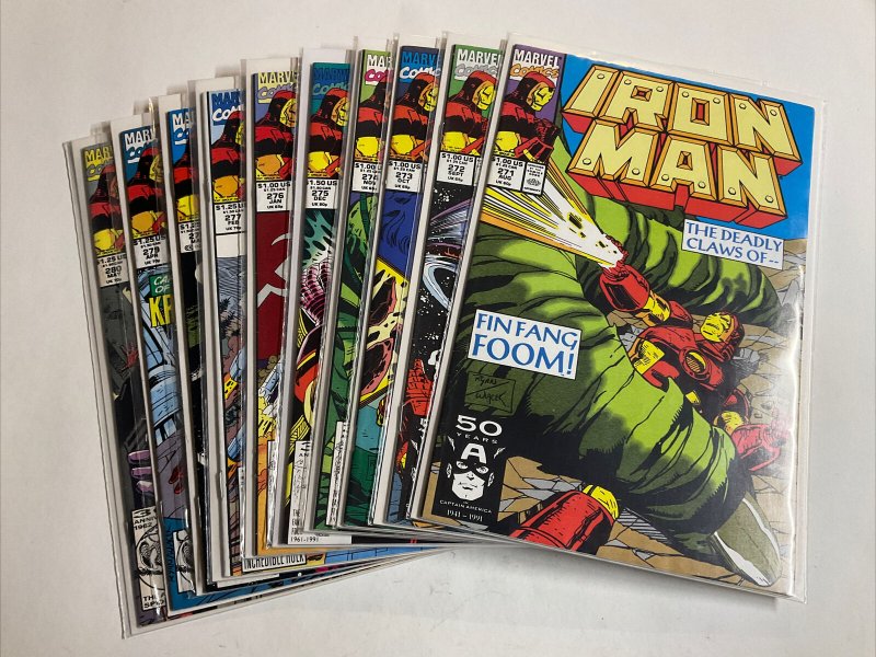 Iron Man 271-280 lot run set Very Fine+ vf+ 8.5 Marvel 