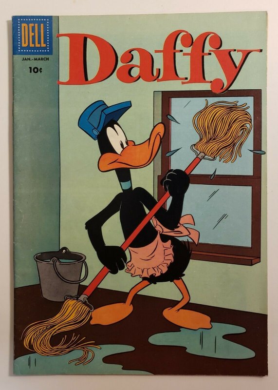 Daffy #8 Dell Comics 1957 Silver Age Disney Daffy Duck  