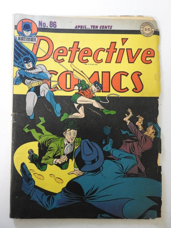 Detective Comics #86 (1944) GD/VG Condition see description