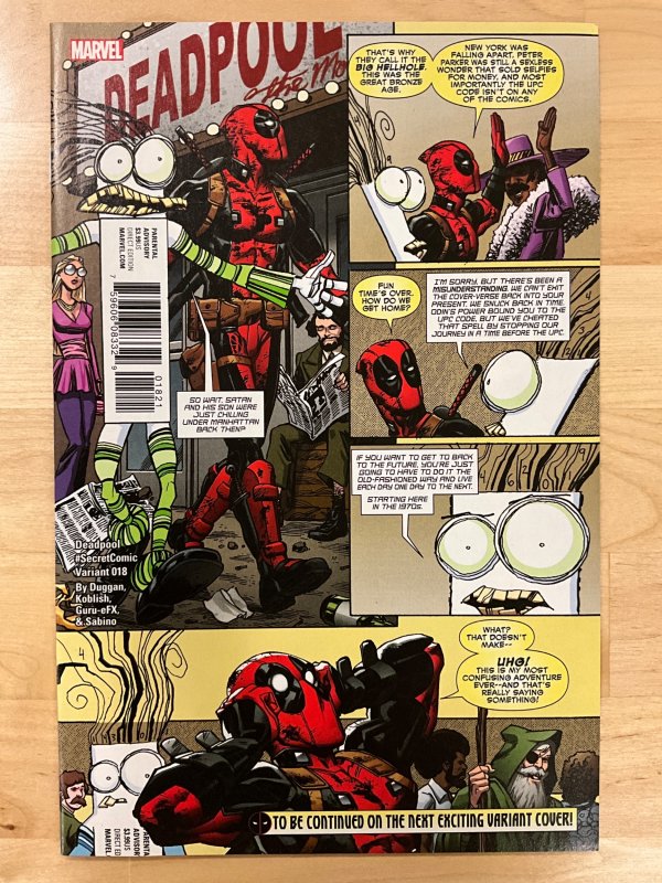 Deadpool #18 Cover B Variant Koblish Secret Comics Cover