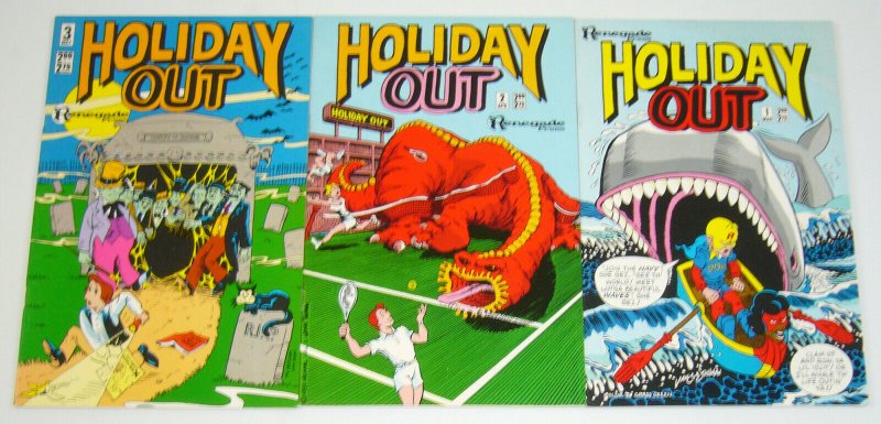 Holiday Out #1-3 VF/NM complete series - grass green - renegade press set lot 2