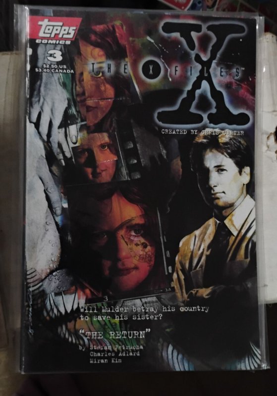 THE X FILES # 3   1995  TOPPS COMICS CHRIS CARTER TV THE RETURN