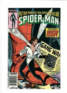 Peter Parker, Spectacular Spider-man #105 VF+ 8.5 Newsstand Marvel 1985 Wasp