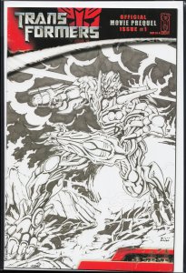 Transformers: Movie Prequel #1 Sketch Autobot Cover (2007) Transformers