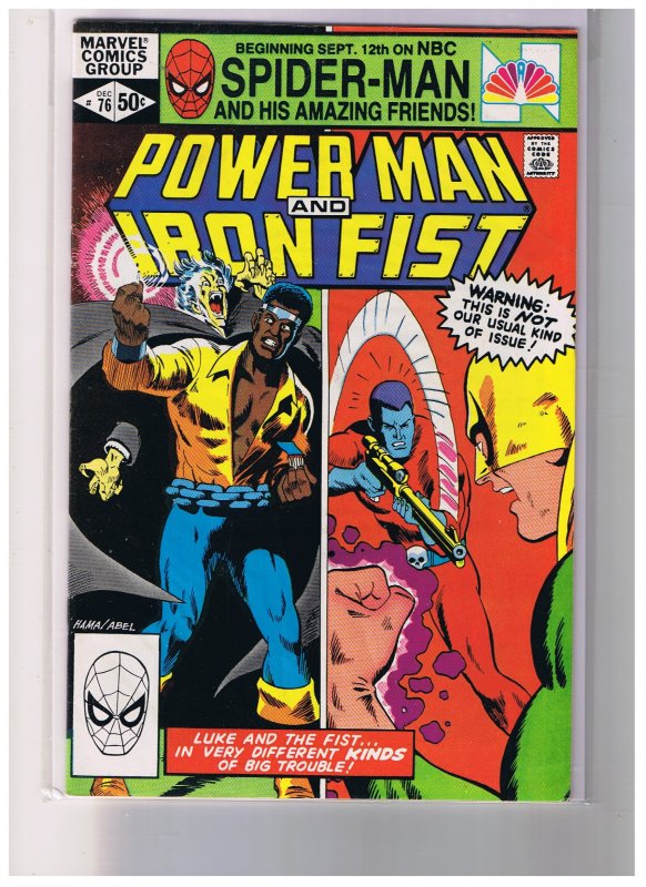 Power Man And Iron Fist 3 Issues Avg. F/VF   #'s 72,76,79B