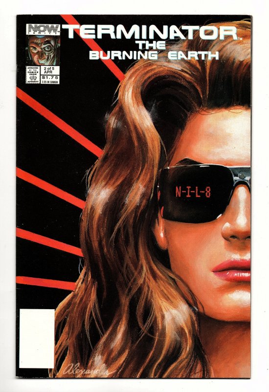 TERMINATOR: BURNING EARTH #02 (1990) ALEX ROSS | DIRECT EDITION | COPPER AGE