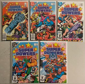 Super Powers set #1-5 DC 1st Series (average 7.0 FN/VF) (1984)