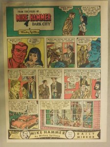 Mike Hammer Sunday Page by Mickey Spillane from 1/10/1954 Tabloid Page Size!