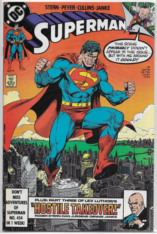 Superman (vol. 2, 1987) # 31 FN (Exile in Space) Mxyzptlk, Luthor