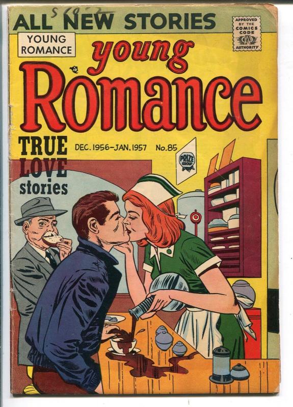 YOUNG ROMANCE #85 1952-PRIZE-KIRBY COVER-vg minus