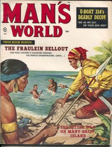 Man's World 10/1959-spicy pulp-Nappi-Julian Paul-exploitation-teror ring-VG