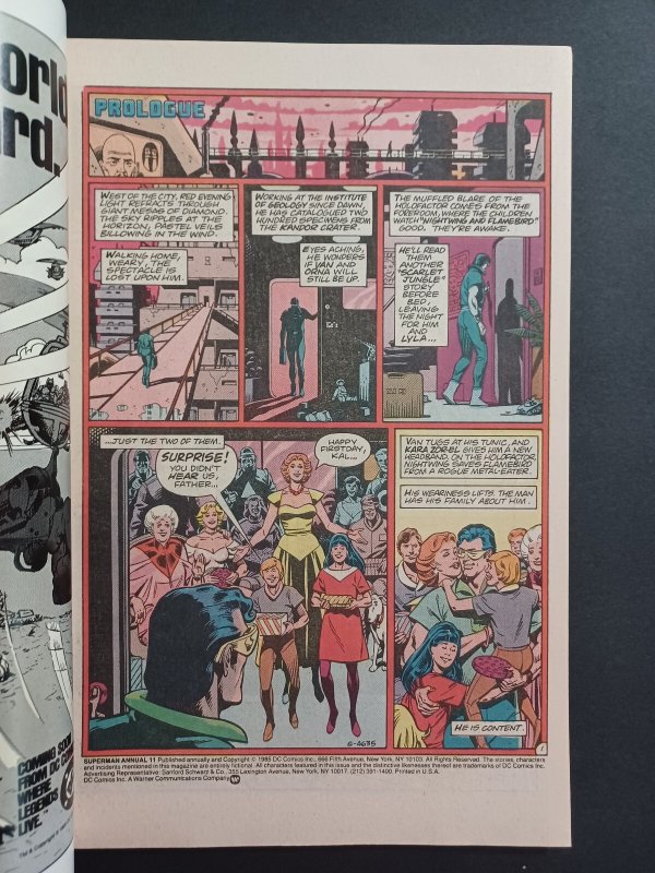 Superman Annual #11 - 1st Appearance of Black Mercy - Alan Moore - Gibbons - NM