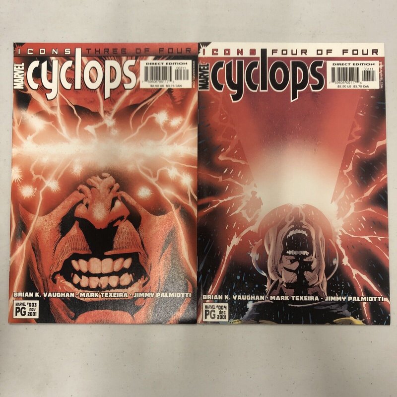 Cyclops (2001) #1 2 3 4 (VF/NM) Complete Set Mark Texeira art Marvel Icons