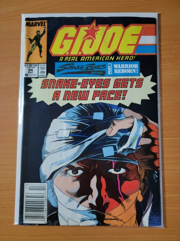 G.I. Joe A Real American Hero #94 Newsstand Edition ~ VF - NEAR MINT NM ~ 1989