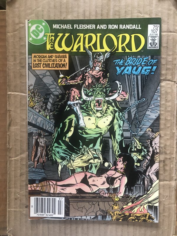 Warlord #107 Newsstand Edition (1986)