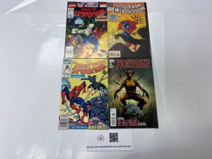 4 MARVEL comic books Web Spider #6 Web Doom #1 Deadly #1 Wolverine #1 41 KM18