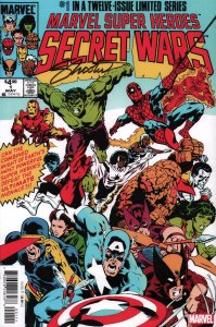 Marvel Super Heroes Secret Wars #1 Cover Print - Signed by Jim Shooter