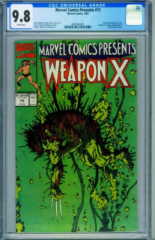 Marvel Comics Presents #73 CGC 9.8-1991-Weapon X-comic book 3842444001