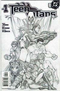 Teen Titans #1 4th Print Turner Sketch Variant Geoff Johns NM