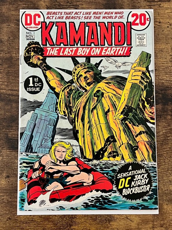 Kamandi #1 (1972). F/VF. Origin and 1st app Kamandi. Intro Ben Boxer. Kirby a/c.