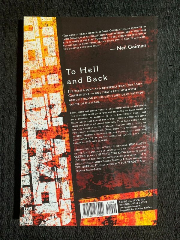 1996 HELLBLAZER Volume 2 The Devil You Know SC VF 8.0 3rd DC Comics