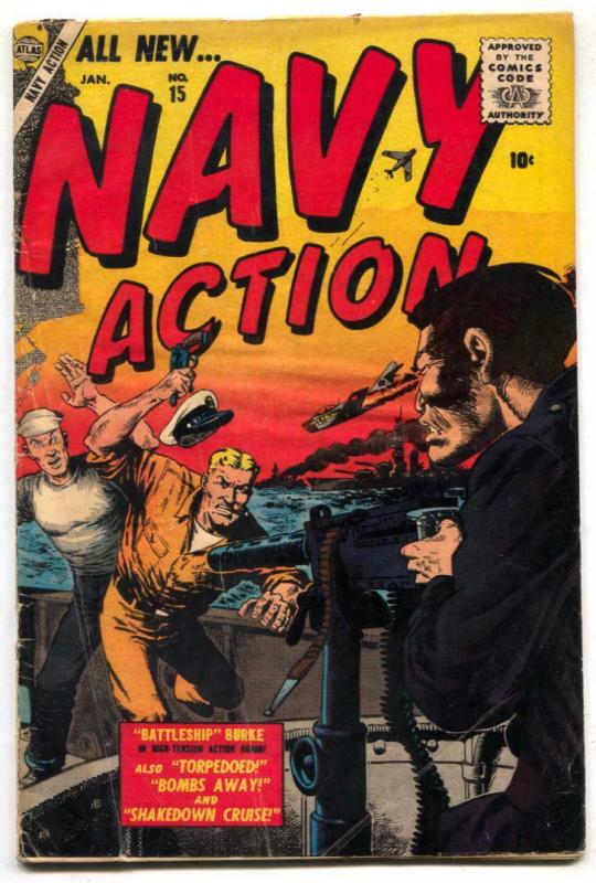 Navy Action #15 1957- Atlas comic G