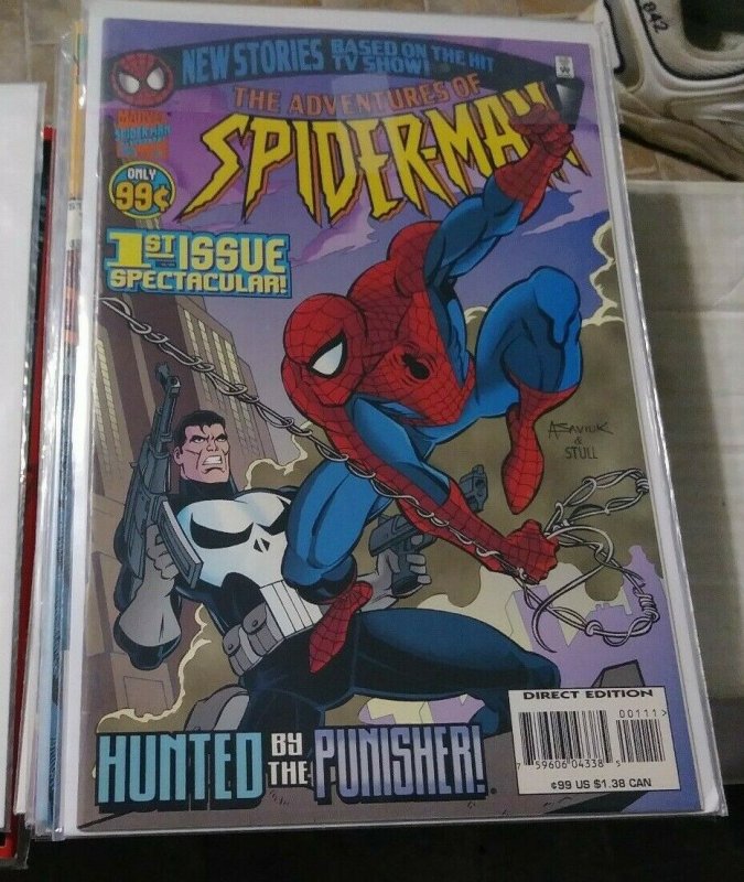 ADVENTRUES OF SPIDER-MAN # 1 1996 MARVEL ANIMATED  TV SHOW PUNISHER