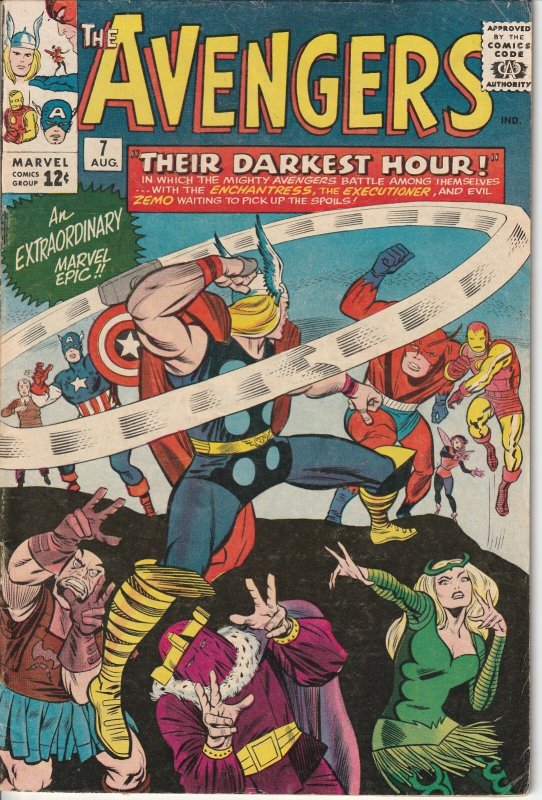 The Avengers #7 Marvel Comics F