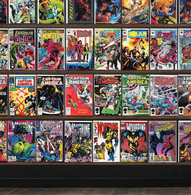 Huge Lot 150+ Comics with Captain America, Wolverine & More!