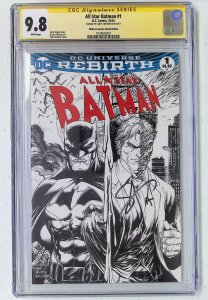 All Star Batman #1 Midtown Comics Black and White Cover (2016) Batman