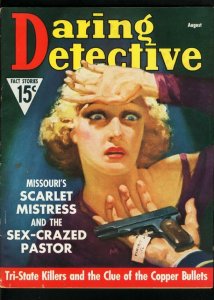 Daring Detective Magazine August 1937-Scarlet Mistress - Body Snatchers