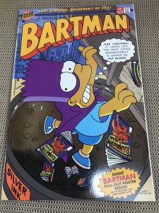 Bartman #1 : Bongo 1993 NM-; Simpson’s Bart, Chrome cover Beauty, w/ poster