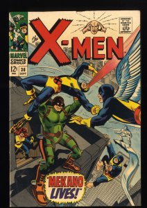 X-Men #36 FN+ 6.5 1st Appearance Merkano! Stan Lee! Jack Kirby!