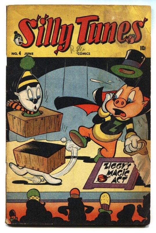 SILLY TUNES #4 1946-TIMELY-WACKY HUMOR-MAGIC COVER-G/VG