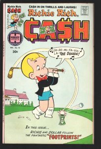 Richie Rich Cash #15 1976- Harvey-Golf cover-High grade-FN/VF