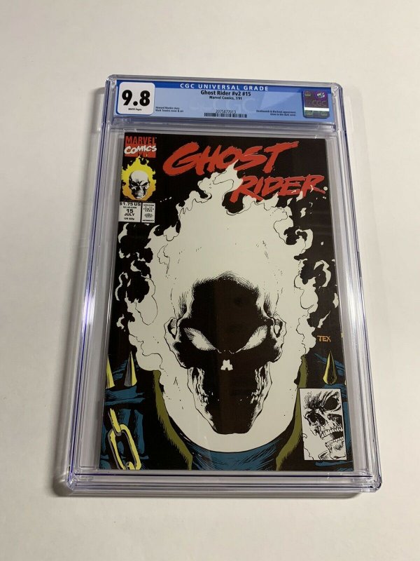 Ghost Rider V Vol Volume 2 # 15 Cgc 9.8 Glow In Dark Cover Marvel