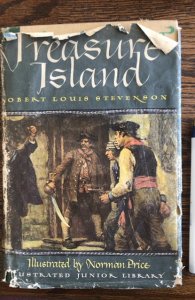 Treasure Island by Stevenson,1947,341p