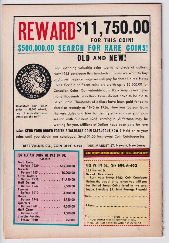 SEA DEVILS #12 (Aug 1963) VGF 5.0 cream to white paper!