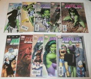 She-Hulk (vol. 1, 2004) #3-12 (set of 10) Slott/Bobillo/Pelletier, Mayhew covers