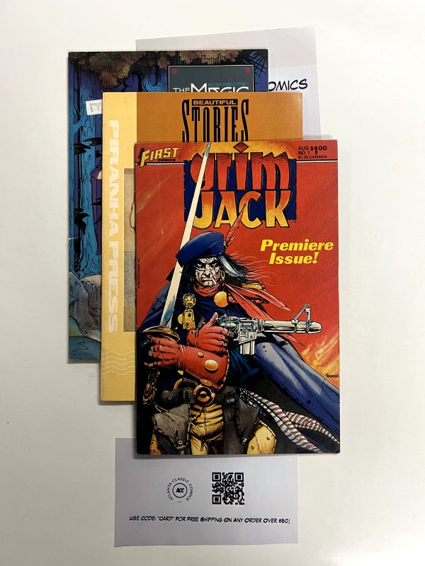 3 Indie Comics Captain Jack #1+Beautiful Stories #1+The Magic Flute #1 38 JS24