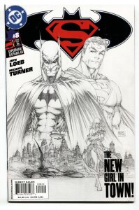 SUPERMAN/BATMAN #8-2ND PRINT-TURNER SKETCH VARIANT 2004 