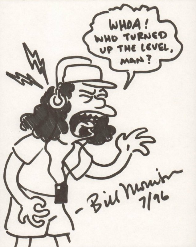 Otto Mann from the Simpsons - 1996 Signed art by Bill Morrison