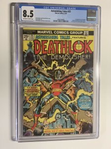 astonishing tales 25 CGC 8.5 0W/W pages Marvel 1974 1st Deathlok 