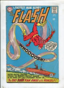 THE FLASH #154 - THE DAY FLASH RAN AWAY WITH HIMSELF! - (5.5) 1965