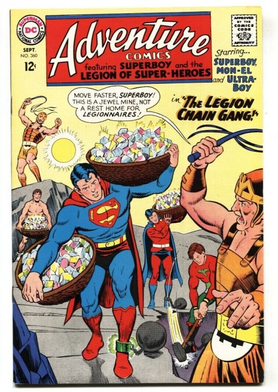 ADVENTURE COMICS #360 comic book 1967-SUPERBOY-LEGION VF+