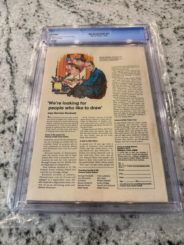 Not Brand Echh # 11 CGC Graded 8.5 Marvel Comic Book 1968 King Kong Aquaman JH33