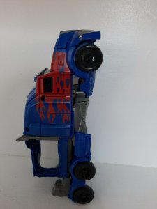 2X Flip and Change OPTIMUS PRIME Transformers Age of Extinction  Figure Silver  