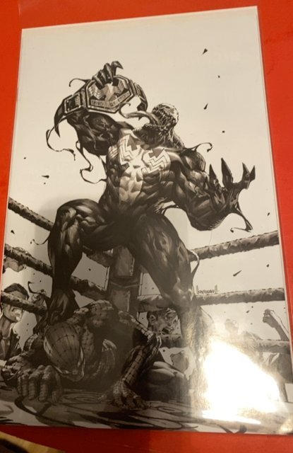 Virgin Venom #1 and venom #28 golden apple variant WWE