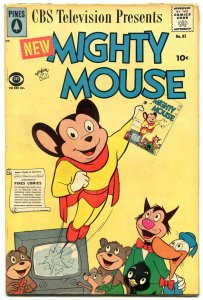 MIGHTY MOUSE #82 1959-PINES COMIC-INFINITY COVER CBS-TV FN