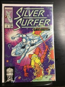 SILVER SURFER #19 (VF) 1989 RON LIM ART! FIRELORD COVER & APPEARANCE! COPPER AGE